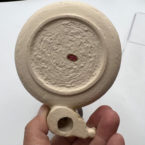 Ceramic Round Ceramic Bowl Storage Home Decor Piece Little Boy Sitting - Picture 8 of 11